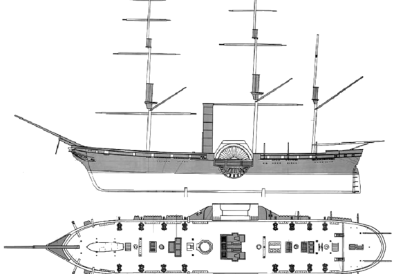 Корабль Black Ship - чертежи, габариты, рисунки