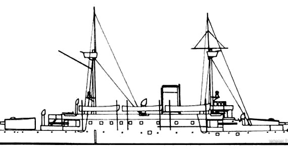 Ship Brazil - Marshal Deodoro (Battleship) - drawings, dimensions, pictures