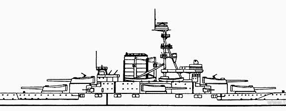 Корабль Brazil - Minas Gerais (Battleship) - чертежи, габариты, рисунки