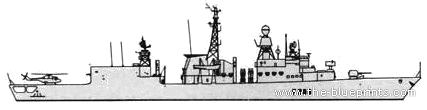 Корабль Bremen (Frigate) - West Germany - чертежи, габариты, рисунки