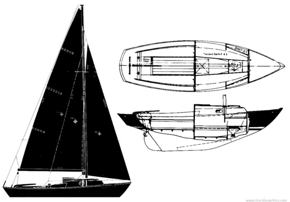 Морское судно Bristol 19 Corinthian - чертежи, габариты, рисунки