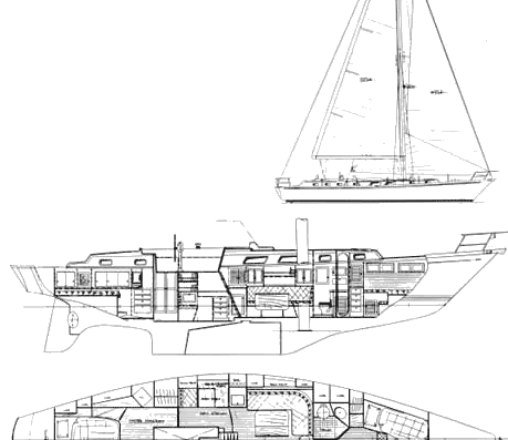 Морское судно Bristol 47/7 - чертежи, габариты, рисунки