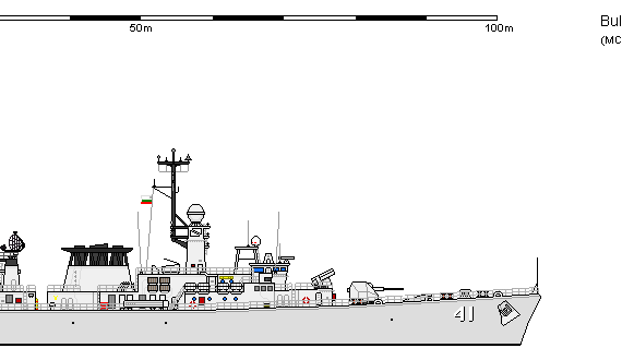 Корабль Bul FS Wielingen DRAZKI - чертежи, габариты, рисунки