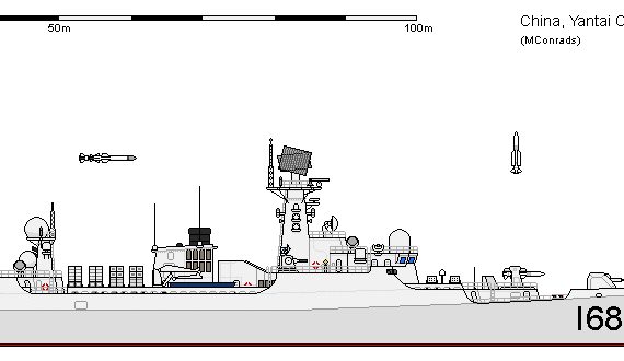 Ship C DDG Type 052B YANTAI - drawings, dimensions, figures