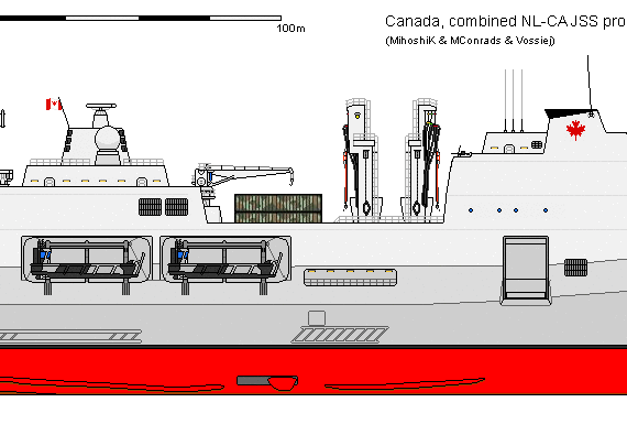 Корабль Ca AOR Combined JSS AU - чертежи, габариты, рисунки