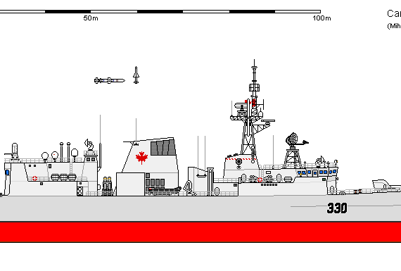 Ship Ca FFH HALIFAX - drawings, dimensions, figures