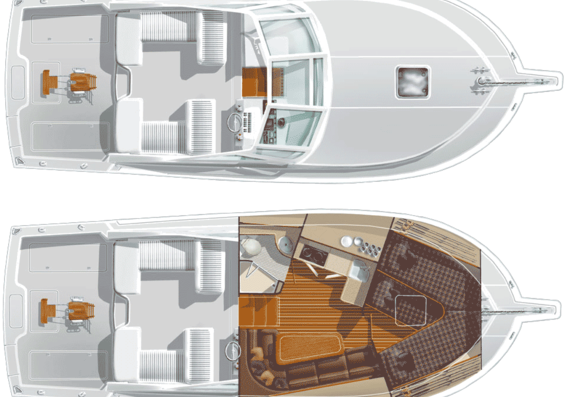 Cabo 38X yacht - drawings, dimensions, pictures