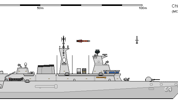 Корабль Ch FF Meko A200 Triton - чертежи, габариты, рисунки