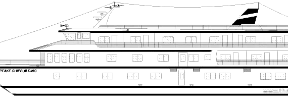 Chesapeake Government Cruise Vessel - drawings, dimensions, pictures
