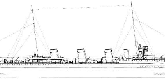 Корабль Chile - Almirante Head (Patrol Ship) - чертежи, габариты, рисунки