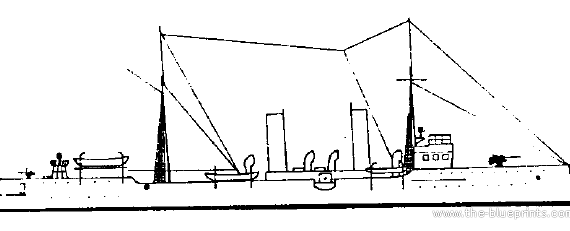 Корабль China - Chien An (Torpedo Ship) - чертежи, габариты, рисунки