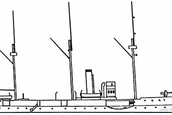 Корабль China - Pao Min (Cruiser) - чертежи, габариты, рисунки