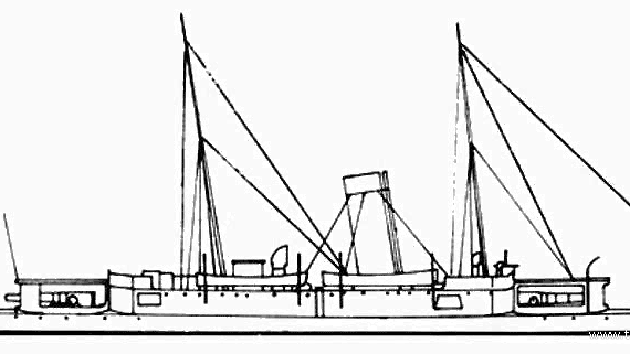 Корабль China - Yang Wei (Cruiser) - чертежи, габариты, рисунки