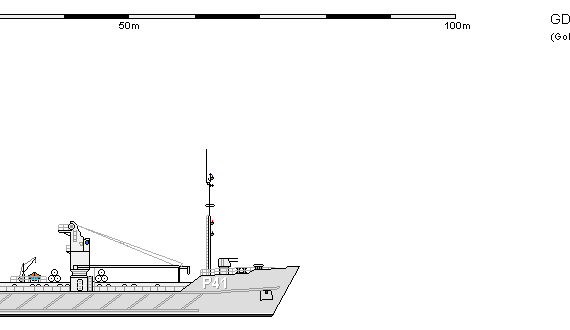 Корабль DDR AK 602 Darss - чертежи, габариты, рисунки