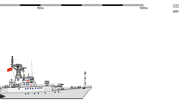 Корабль DDR FS 133.1 Parchim I - чертежи, габариты, рисунки