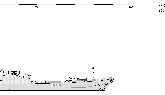 Корабль DDR LSM 108 Frosch - чертежи, габариты, рисунки