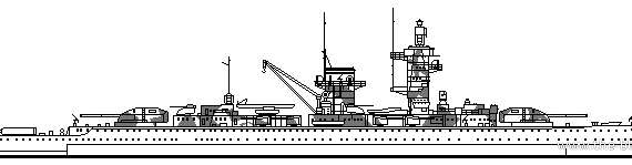 Корабль DKM Admiral Graf Spee (Panzerschiff) - чертежи, габариты, рисунки