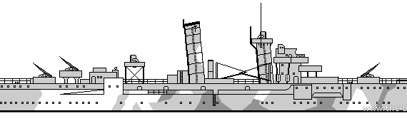 Корабль DKM Arcona (AA Ship) - чертежи, габариты, рисунки