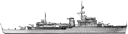 Cruiser DKM Brummer (Training Ship) (1935) - drawings, dimensions, pictures