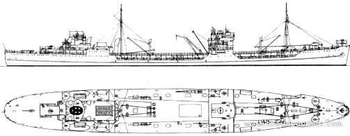 Корабль DKM Ermland (1940) - чертежи, габариты, рисунки