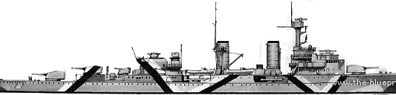 Крейсер DKM Koln (1938) - чертежи, габариты, рисунки