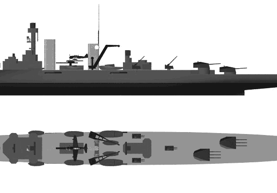 Combat ship DKM Koln (Light Cruiser) (1931) - drawings, dimensions, pictures