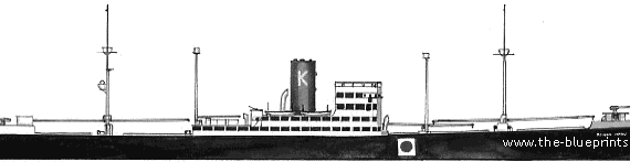 Cruiser DKM Kormoran (Auxiliary Cruiser) (1940) - drawings, dimensions, pictures