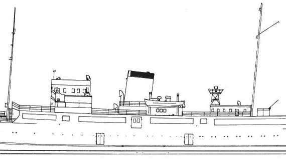 Destroyer DKM Kunigin Luise (Minelayer) - drawings, dimensions, pictures