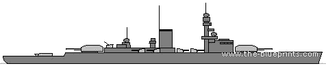 Боевой корабль DKM Lutzow (Battleship) - чертежи, габариты, рисунки