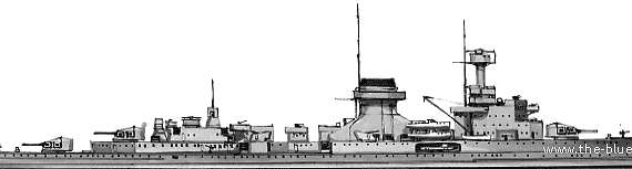 Крейсер DKM Nurnberg (1934) - чертежи, габариты, рисунки