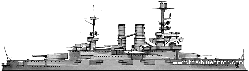 Боевой корабль DKM Schelswig-Holstein (Battleship) (1939) - чертежи, габариты, рисунки