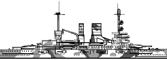 Корабль DKM Schleswig Holstein (Battleship) (1941) - чертежи, габариты, рисунки