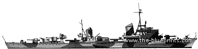 Эсминец DKM T26 (Destroyer) (1944) - чертежи, габариты, рисунки