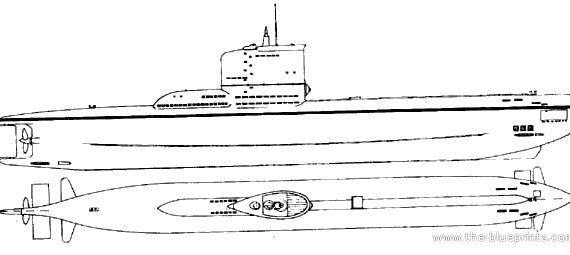Submarine DKM Type-XXIII - drawings, dimensions, figures