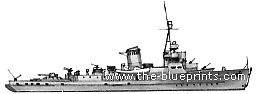 Корабль DKM Type (Minesweeper) (1940) - чертежи, габариты, рисунки