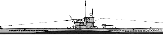 Подводная лодка DKM U-101 (1940) - чертежи, габариты, рисунки