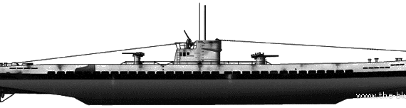 Корабль DKM U-107 TypE IXB - чертежи, габариты, рисунки