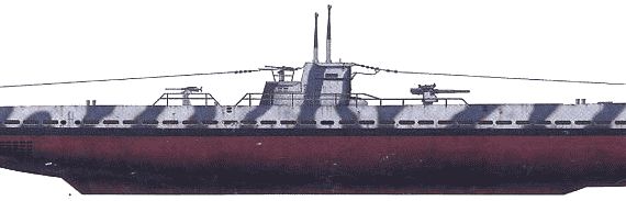 Submarine DKM U-123 (U-Boat Type IXB) - drawings, dimensions, figures