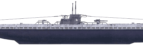 Submarine DKM U-124 (U-Boat Type IXB) - drawings, dimensions, figures