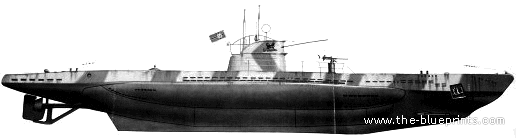 Корабль DKM U-141 (U-Boot Type IID) - чертежи, габариты, рисунки