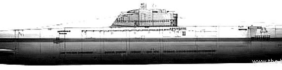 Подводная лодка DKM U-2540 (1945) - чертежи, габариты, рисунки