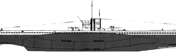 Подводная лодка DKM U-28 (1937) - чертежи, габариты, рисунки