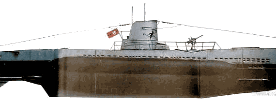 Подводная лодка DKM U-57 U-Boat Type IIC - чертежи, габариты, рисунки