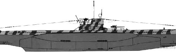 Подводная лодка DKM U-82 (1942) - чертежи, габариты, рисунки