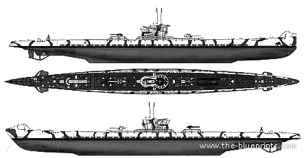 Submarine DKM U-Boat IX-B (Submarine) - drawings, dimensions, figures
