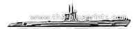Подводная лодка DKM U-Boat Type II A - чертежи, габариты, рисунки