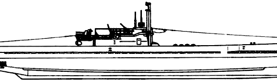 Корабль DKM U-Boat Type IXD - чертежи, габариты, рисунки