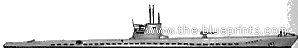 Подводная лодка DKM U-Boat Type IX C - чертежи, габариты, рисунки