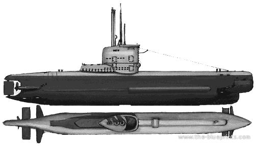 Корабль DKM U-Boat Type XXIII - чертежи, габариты, рисунки