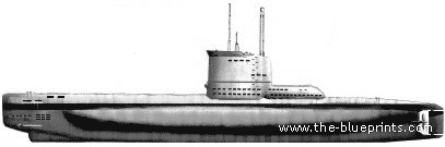 Подводная лодка DKM U-Boat Type XXIII (1944) - чертежи, габариты, рисунки